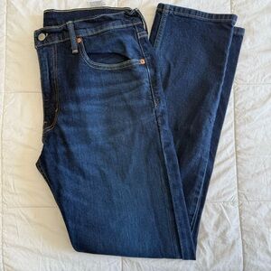Levi’s Men’s 502 Dark Slim & Regular Blue Jeans - 34x32
